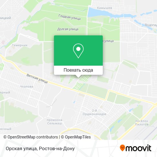 Карта Орская улица