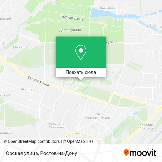 Карта Орская улица