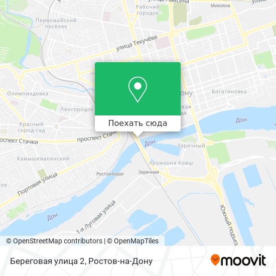 Карта Береговая улица 2