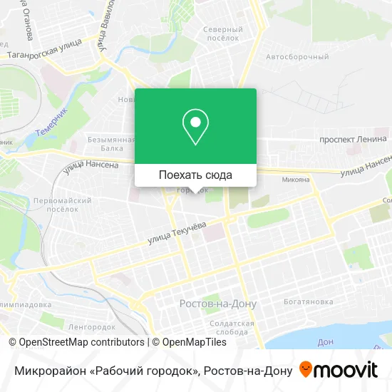 Карта Микрорайон «Рабочий городок»