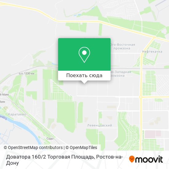 Карта Доватора 160 / 2 Торговая Площадь
