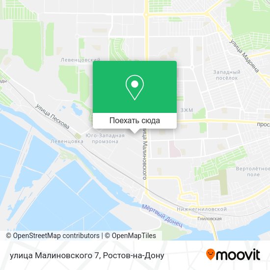 Карта улица Малиновского 7