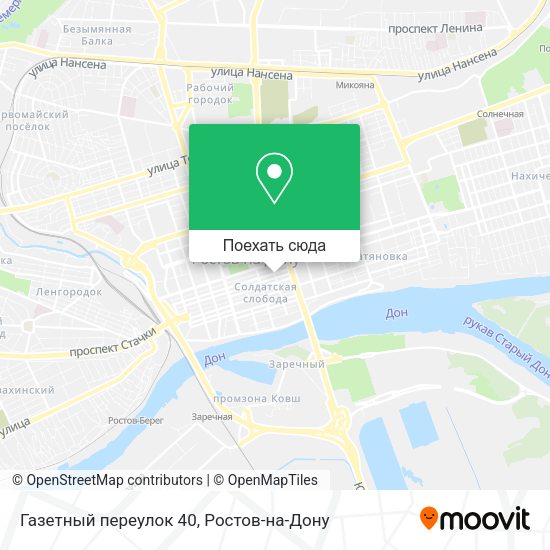 Карта Газетный переулок 40