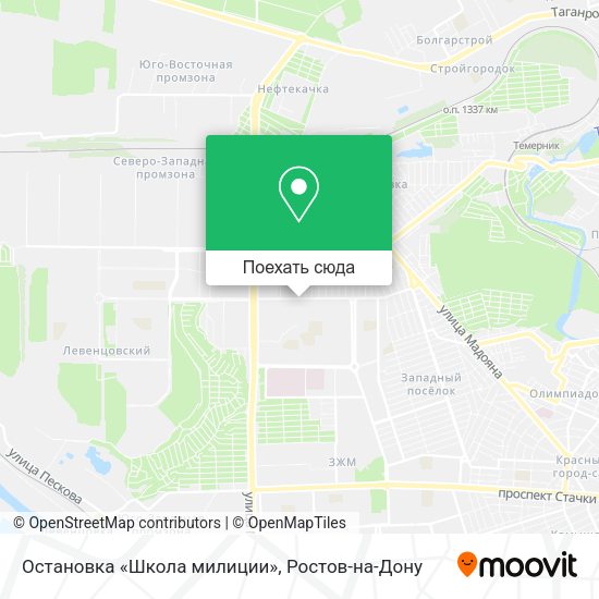 Карта Остановка «Школа милиции»