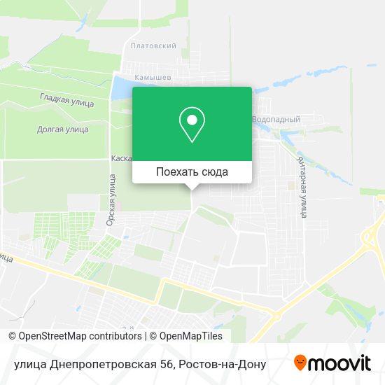 Карта улица Днепропетровская 56