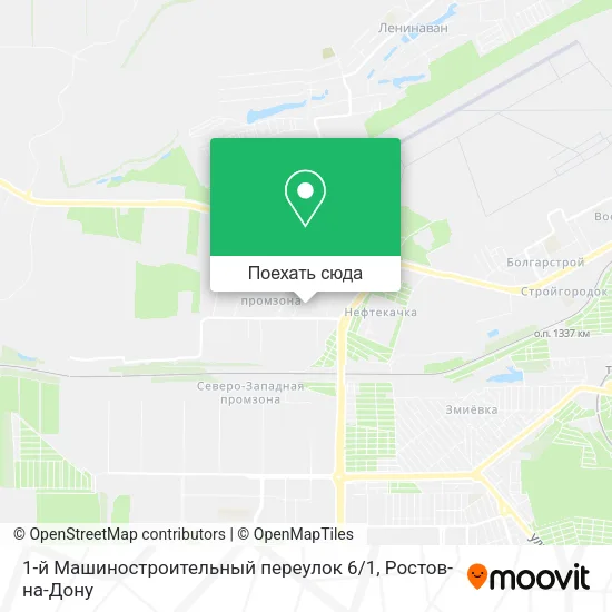 Карта 1-й Машиностроительный переулок 6 / 1