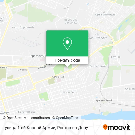 Карта улица 1-ой Конной Армии