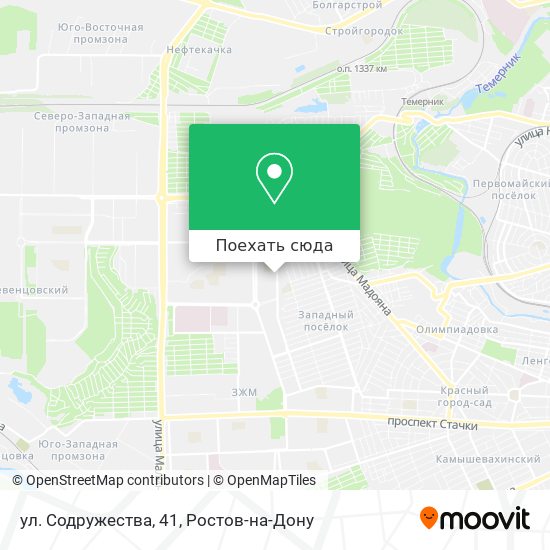 Карта ул. Содружества, 41