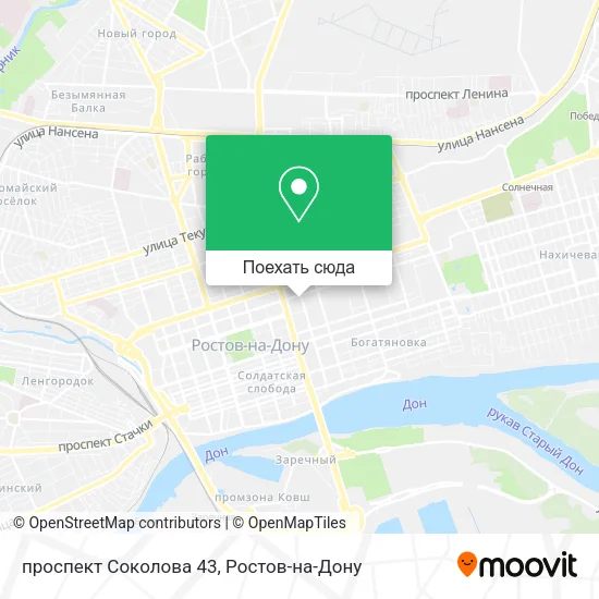 Карта проспект Соколова 43