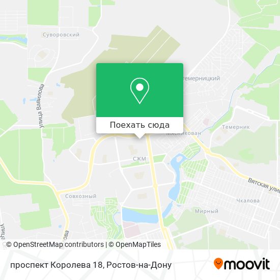 Карта проспект Королева 18