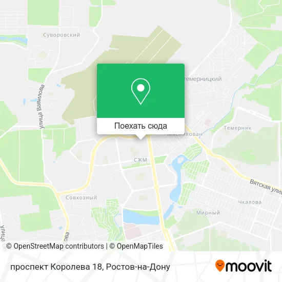 Карта проспект Королева 18