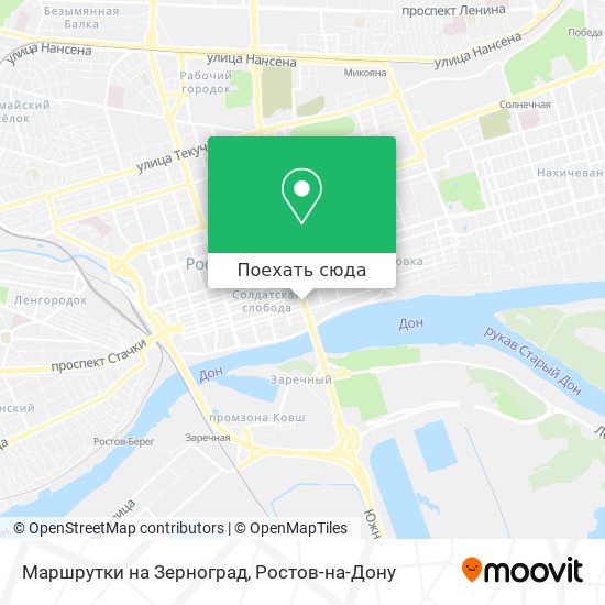 Карта Маршрутки на Зерноград