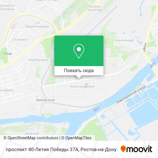 Карта проспект 40-Летия Победы 37А