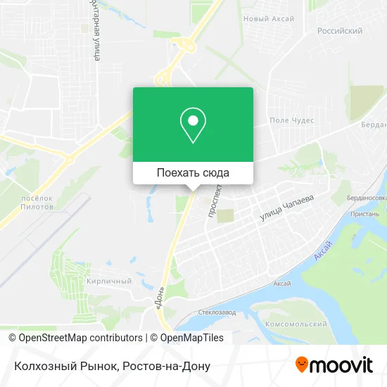 Карта Колхозный Рынок