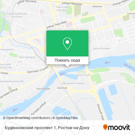 Карта Будённовский проспект 1