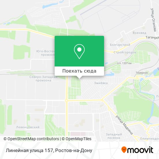 Карта Линейная улица 157