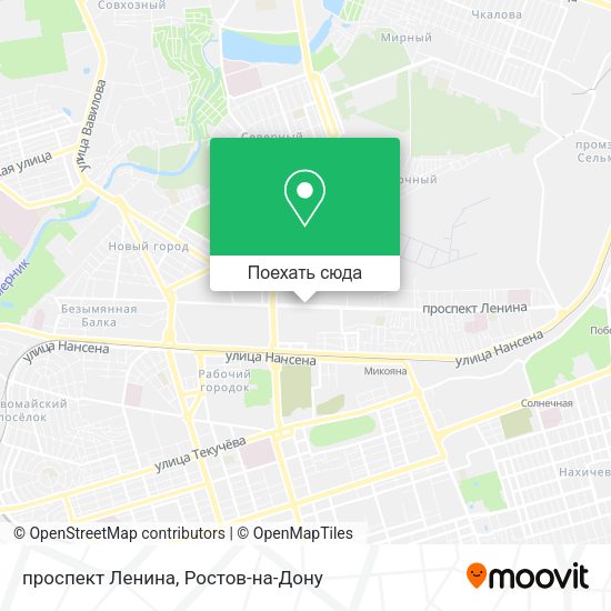 Карта проспект Ленина