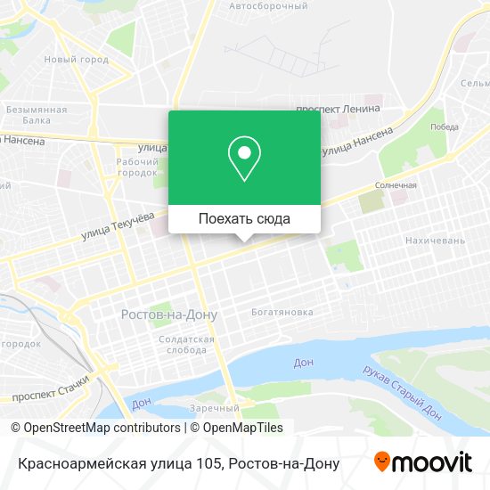 Карта Красноармейская улица 105