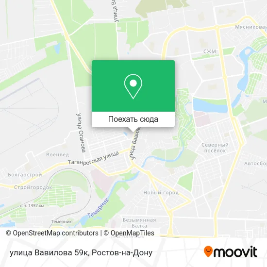 Карта улица Вавилова 59к