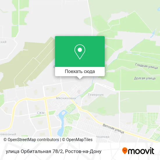 Карта улица Орбитальная 78/2
