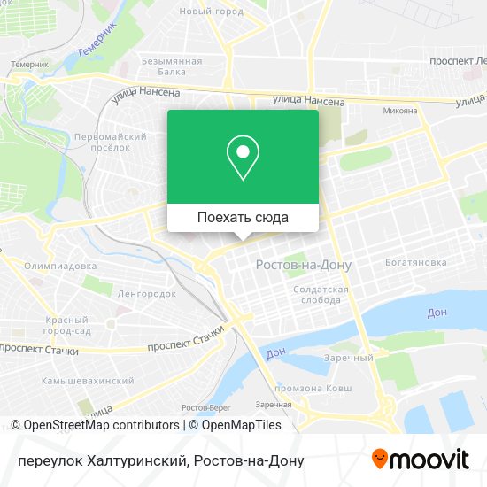Карта переулок Халтуринский