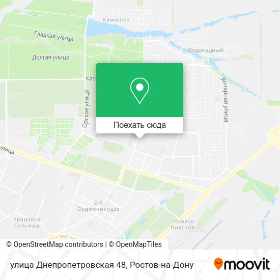 Карта улица Днепропетровская 48