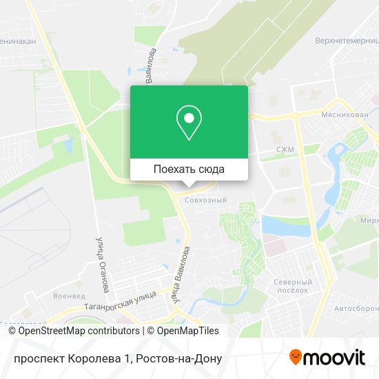 Карта проспект Королева 1