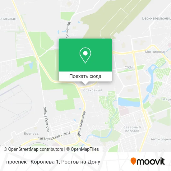 Карта проспект Королева 1