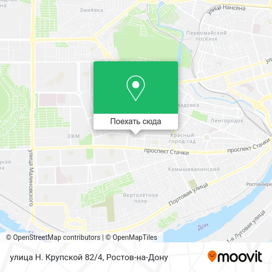 Карта улица Н. Крупской 82/4