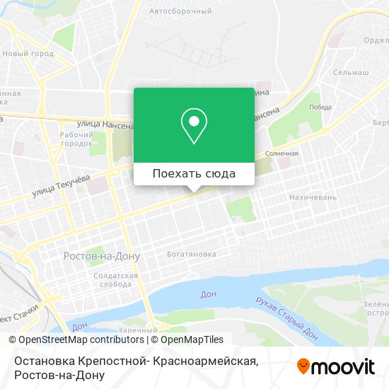 Карта Остановка Крепостной- Красноармейская