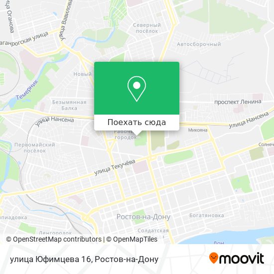 Карта улица Юфимцева 16