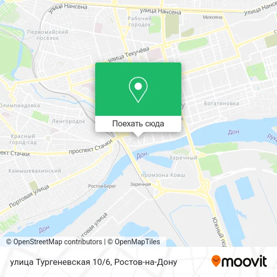 Карта улица Тургеневская 10/6
