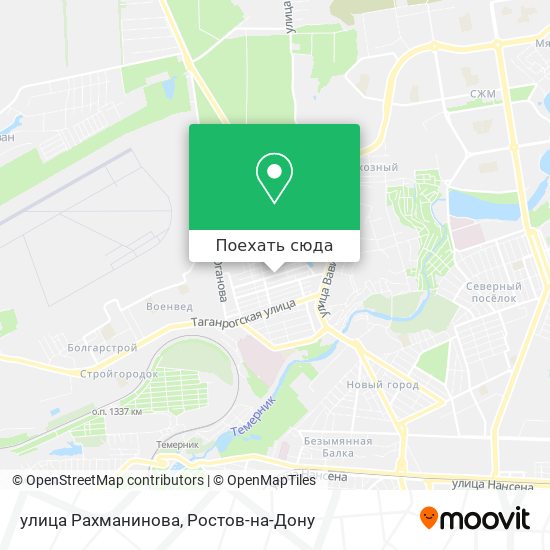 Карта улица Рахманинова