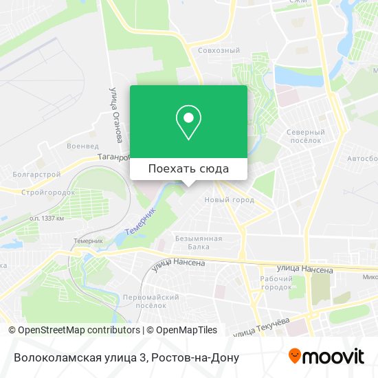 Карта Волоколамская улица 3