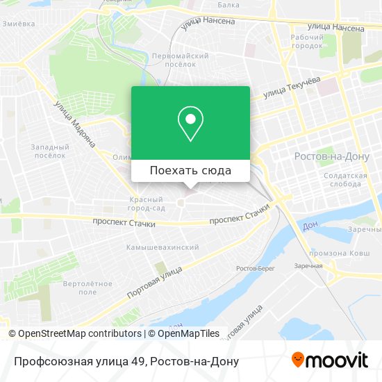 Карта Профсоюзная улица 49