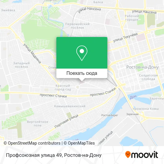 Карта Профсоюзная улица 49
