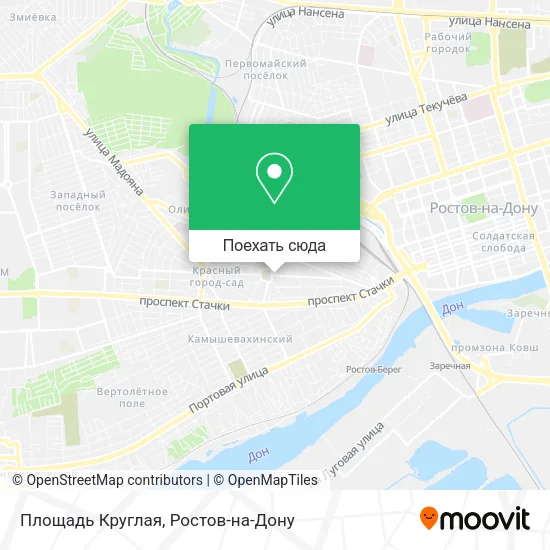 Карта Площадь Круглая