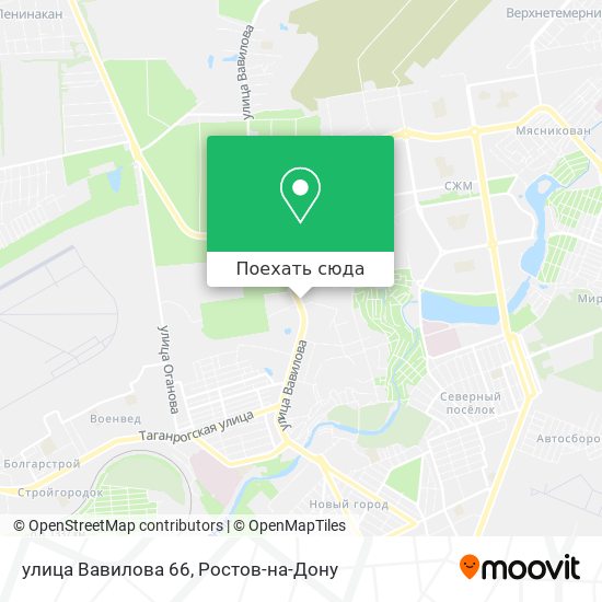 Карта улица Вавилова 66