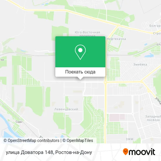 Карта улица Доватора 148