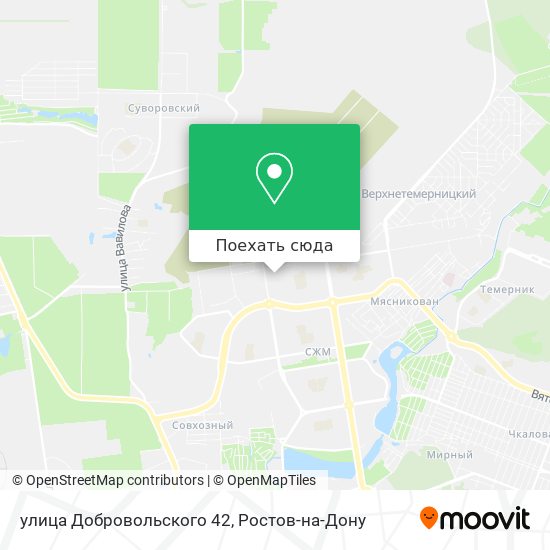 Карта улица Добровольского 42
