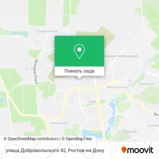 Карта улица Добровольского 42