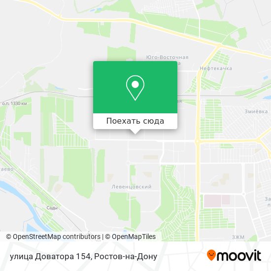 Карта улица Доватора 154