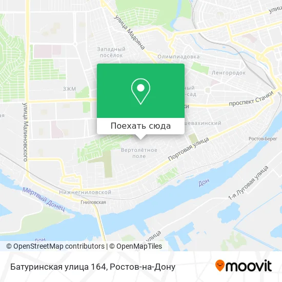 Карта Батуринская улица 164
