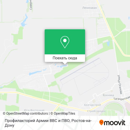 Карта Профилакторий Армии ВВС и ПВО
