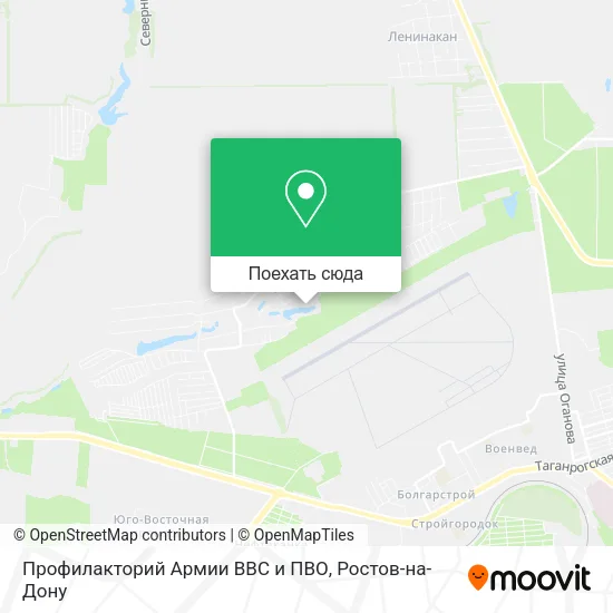 Карта Профилакторий Армии ВВС и ПВО
