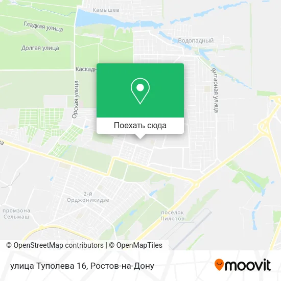 Карта улица Туполева 16