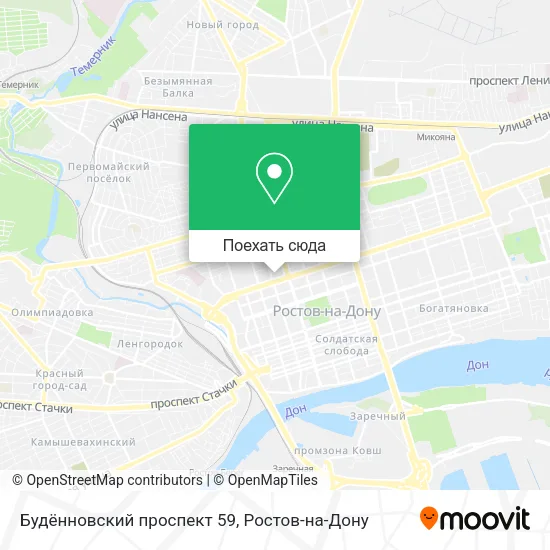 Карта Будённовский проспект 59