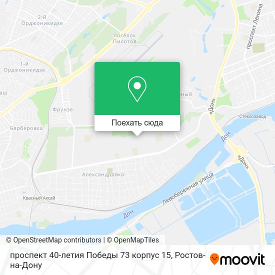 Карта проспект 40-летия Победы 73 корпус 15