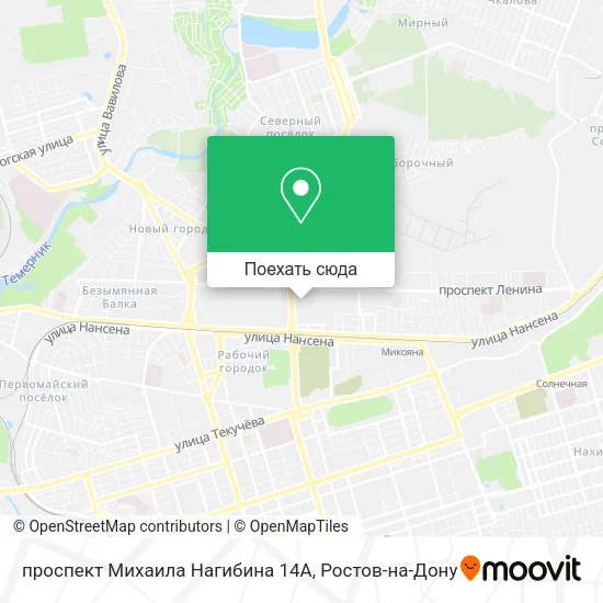Карта проспект Михаила Нагибина 14А