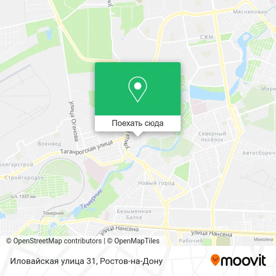 Карта Иловайская улица 31